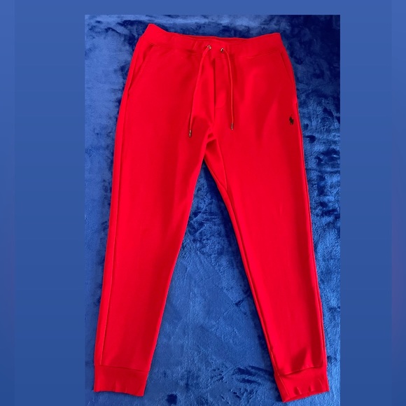 🆕 Polo Ralph Lauren Men’s Double-Knit Tech Joggers. RL Red, Size:2XL • NWOT - Picture 5 of 13